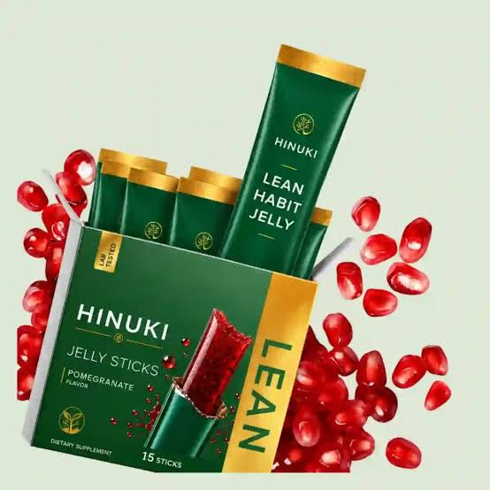 Hinuki Jelly Sticks™ product box with 15 sticks